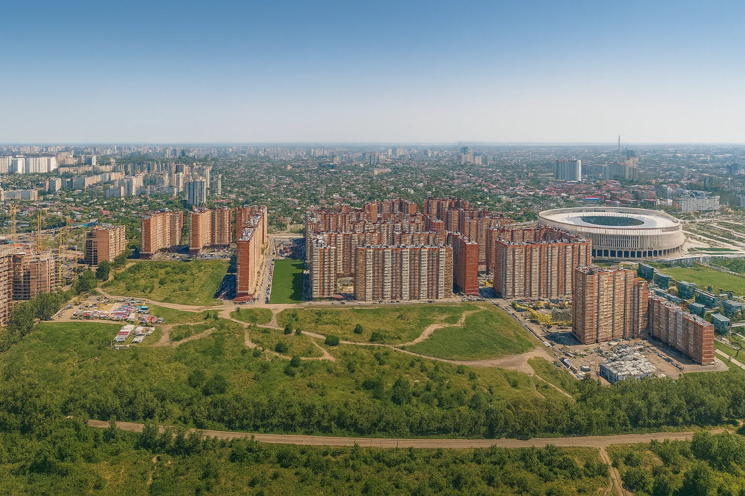 Лучшие районы Краснодара для проживания