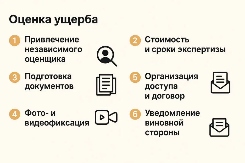 Оценка ущерба если вас затопили