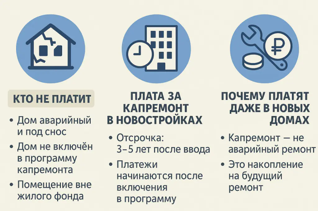 платят ли за капремонт в новостройках