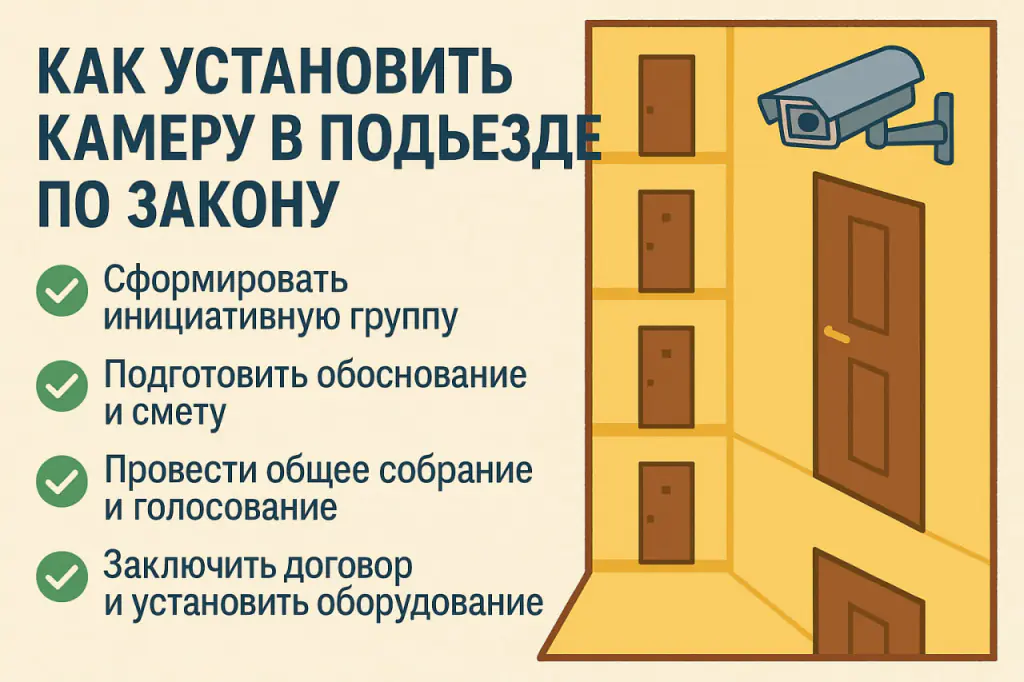 Как установить камеру в подъезде по закону