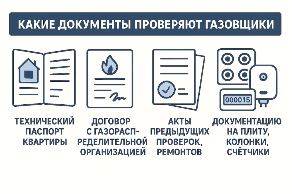 Какие документы проверяют газовщики