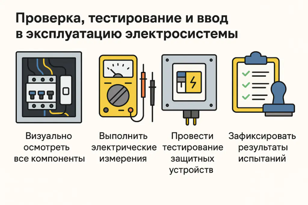 Проверка электрики перед сдачей в эксплуатацию 