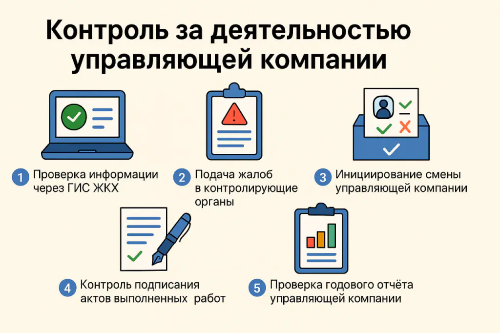 Контроль за деятельностью управляющей компании