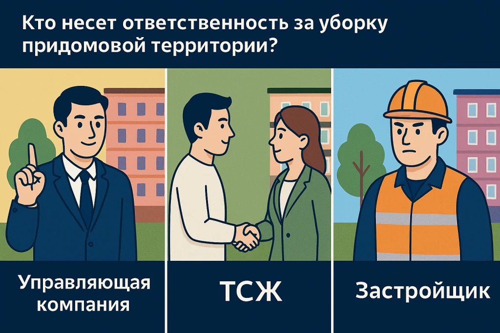 кто отвечает за уборку придомовой территории многоквартирного дома