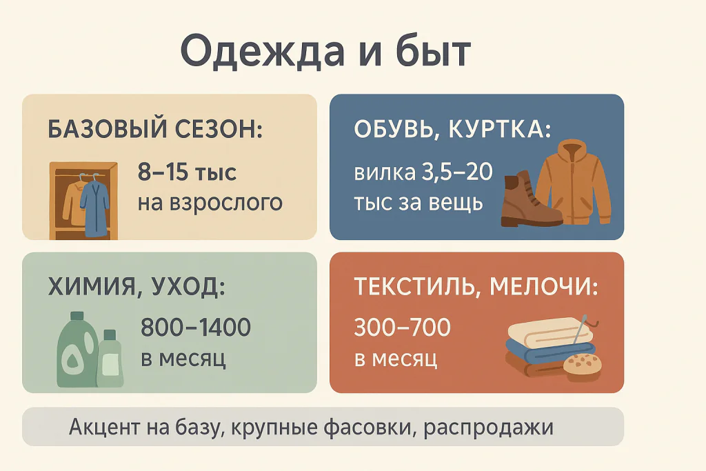 Цены на одежду и быт в Краснодаре