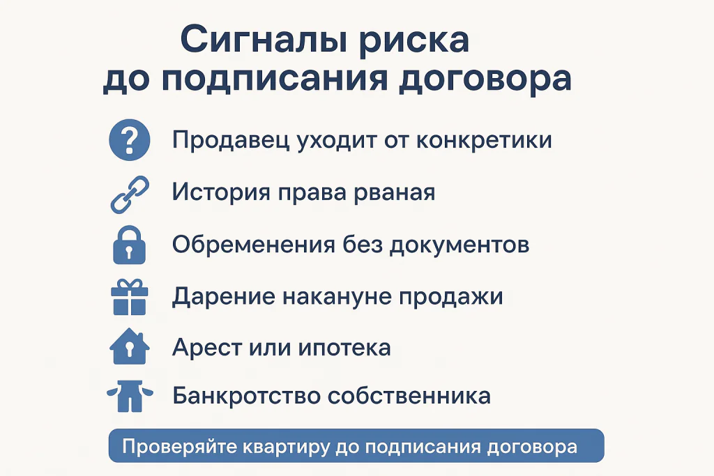 Сигналы риска до подписания договора